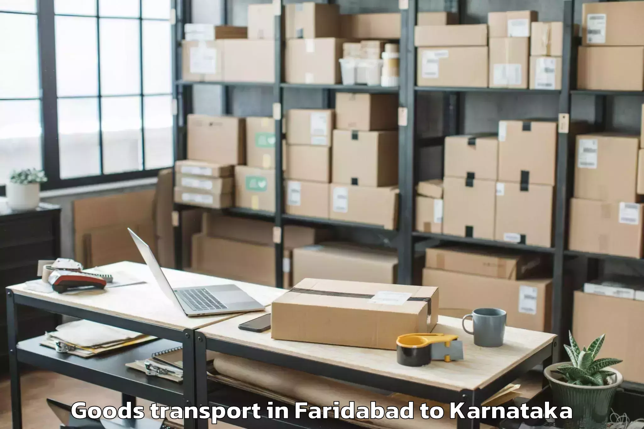 Book Faridabad to Saidapur Goods Transport Online